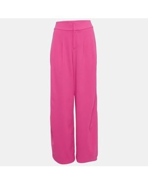 Alice + Olivia Crepe Flared Pants - Pink