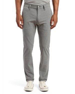 Mavi Milton Mid Rise Slim Leg Pants - Gray