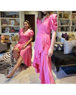 Adelyn Rae Ruffled Maxi Dress - Pink