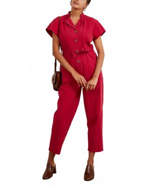 Loup Sally Jumpsuit - Red