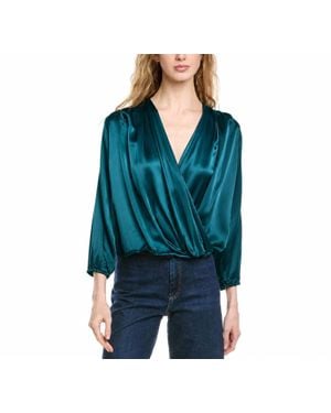 Michael Stars Vita Surplice Top - Blue