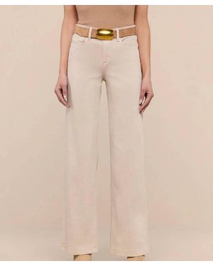 L'Agence Scottie Wide Leg Jean - Natural