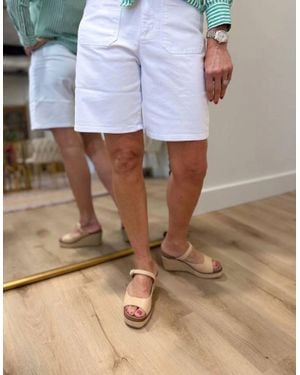 Another Love Brynn High-Waist Shorts - White