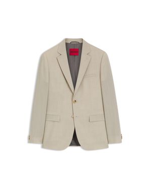HUGO Extra-Slim-Fit Suit Jacket - Brown