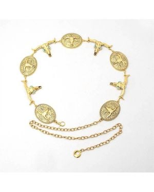 Dipped Shop Concho Cowgirl Waist Steer Chain - Metallic