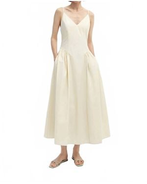 RUE SOPHIE Isola V Neck Dress - Natural
