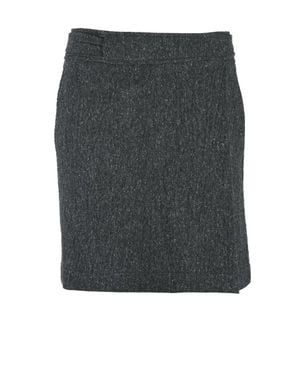 Pomandère Mini Wrap Skirt - Gray