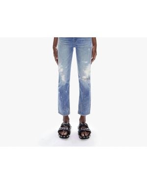Mother High Waisted Rider Ankle Jeans - Black