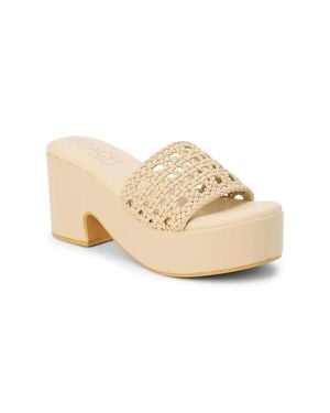 Matisse Cove Platform Mules - Natural