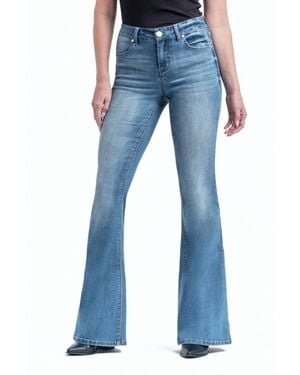 1822 Denim Tall Mid Rise Flare Jeans - Blue