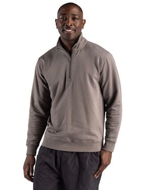 Clique Drive Recycled Quarter Zip Sweatshirt - Gray