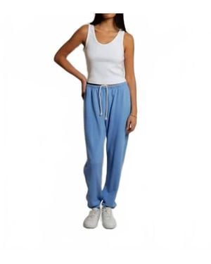 PERFECTWHITETEE Johnny French Terry Easy Sweatpant - Blue