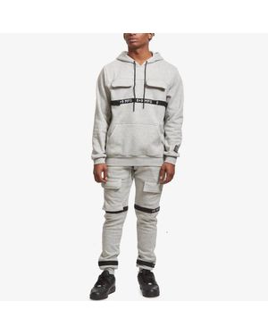 8 & 9MFG Strapped Up Fleece Sweatpants - Gray