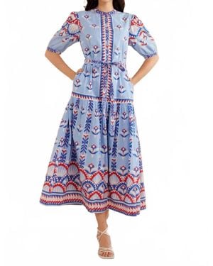 brand: Banjanan Saylor Maxi Dress Nautical - Blue