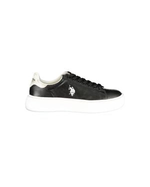 U.S. POLO ASSN. Black Polyurethane 's Sneaker