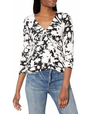 Bailey 44 Fiona Quarter Sleeve Top - Black