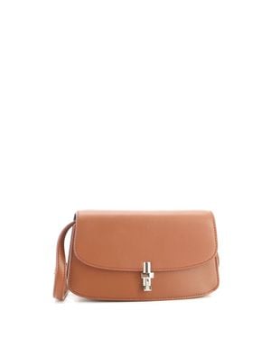 The Row Sofia Crossbody Bag Leather East West - Brown