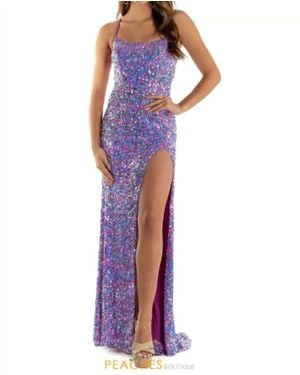 Mori Lee Sparkling Prom Dress - Purple
