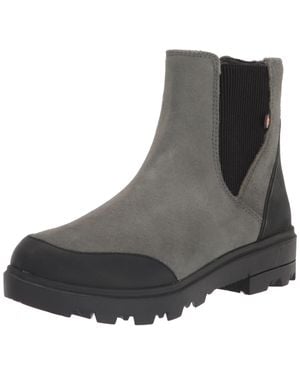 Bogs Holly Chelsea Leather Boots - Black