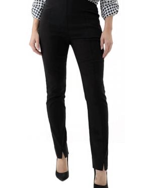 Renuar Woven Capri Pant - Black