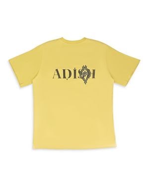 Adish Short Sleeve Sawsana Logo T-Shirt - Yellow