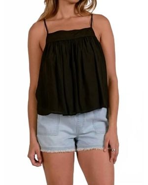 Elan The Summer Swirl Cami - Black