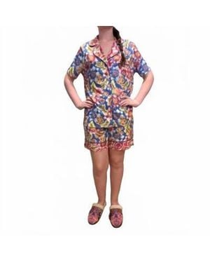 Johnny Was The Short Pajama Set - Red