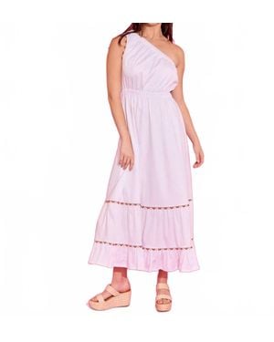 Alden Adair Addison Midi Dress - Purple