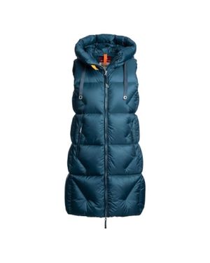 Parajumpers Zully Hooded Quilted Vest - Blue