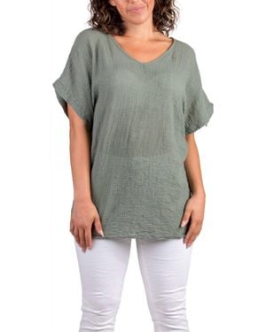 Gigi Moda Campana Cotton Top - Black