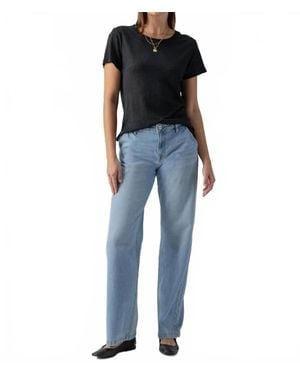 Sanctuary Linen Perfect Tee - Blue