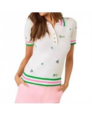 Lilly Pulitzer Suzette Embroidered Sweater - Green