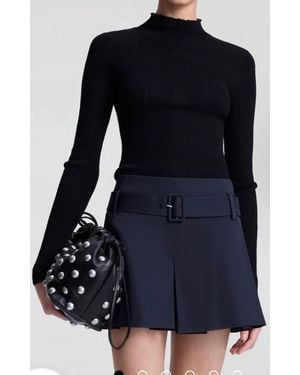 A.L.C. Hugh Fine Cotton Knit Top - Blue