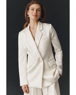 BHLDN Satin Oversized Blazer Jacket - Multicolor