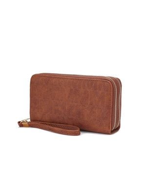 MKF Collection by Mia K Lisbette Wristlet Wallet Purse Handbag M Signature - Brown