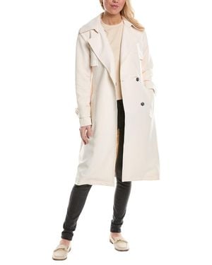 Sam Edelman Tie Waist Trench Coat - Natural