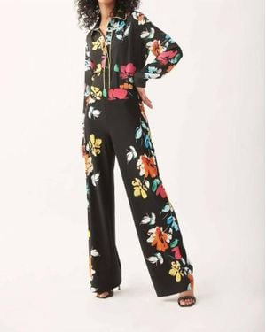 Joseph Ribkoff Nalini Floral Print Pants - White
