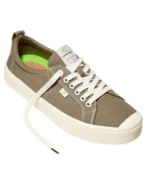 CARIUMA Oca Low Sneakers Burnt Sand Canvas Lifestyle Shoes Gal2080 - Metallic