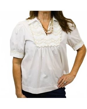 Jodifil Emerson Collared Blouse - White