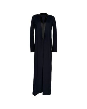 Galvan London Open Long Coat - Black