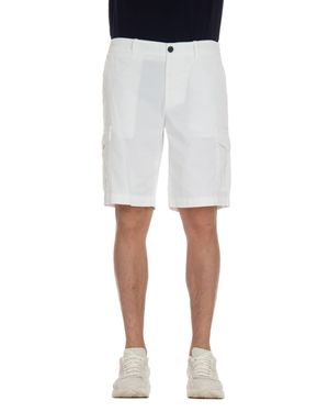 Eleventy Comfort Cotton Cargo Bermuda - Gray