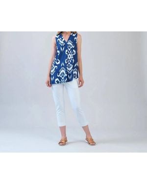 Clara Sunwoo Asymmetrical Tunic Tank Top - Blue