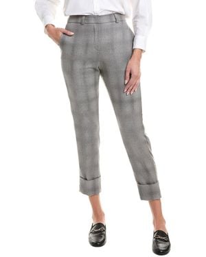 Peserico Wool-Blend Pant - Gray