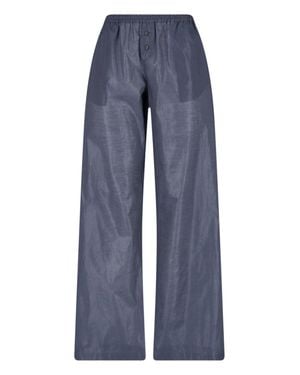 Paloma Wool Textured Elastic Waist Pants - Blue