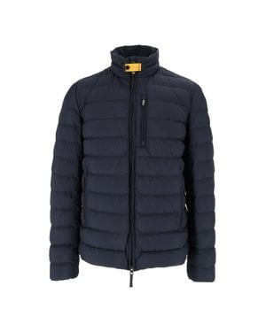 Parajumpers Ugo Quilted High Collar Down Jacket - Blue