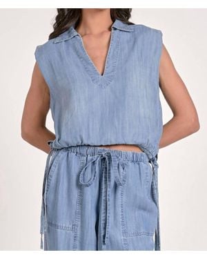 Elan Daphne Top - Blue