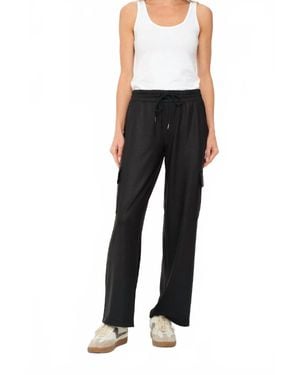 Six Fifty Coated Straight Leg Cargo Pants - Black