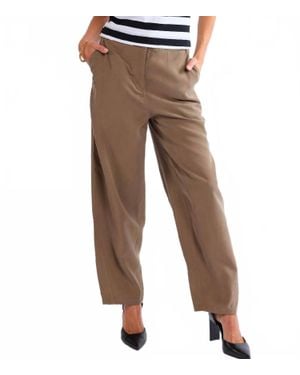 Sadie & Sage Poetry Barrel Leg Trouser - Gray