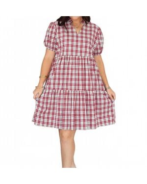 Layerz Clothing Mary Midi Dress - Red