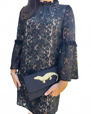 Bobi Bell Lace Dress - Blue